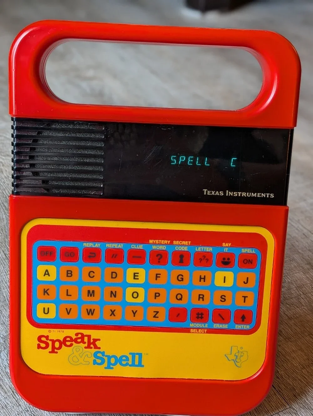 Vintage Speak & Spell by Texas Instruments Complete Tested And Working 80's